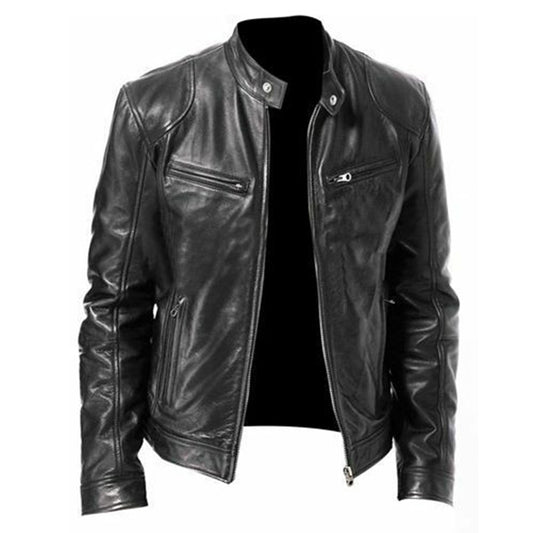 Pure Leather Jacket Slim Leather Jacket