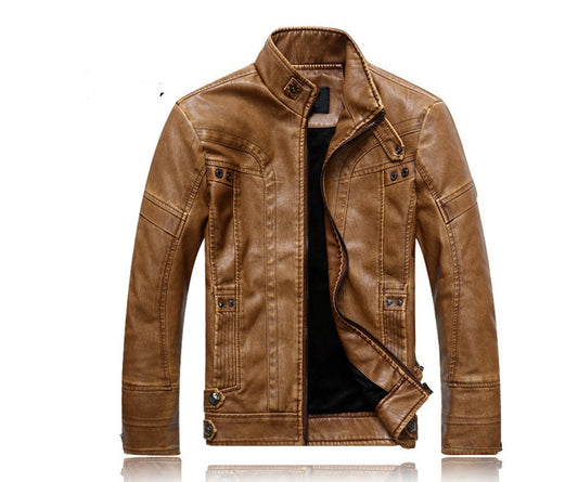 Premium Washed Pure Leather Jacket with Superior Craftsmanship