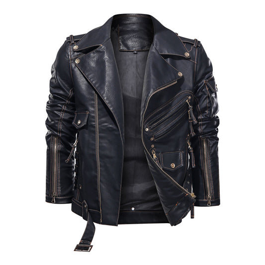 Winterx Herrenx Lederx Jackex Modex Motorradx