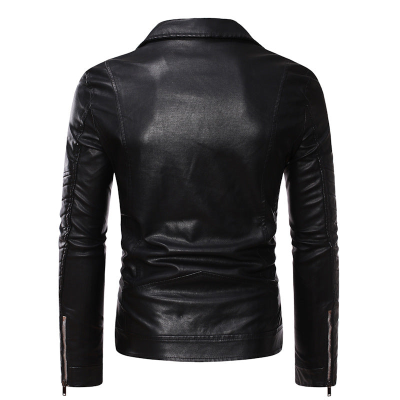 Men's Coat With New Locomotive Leather Jacket In Spring