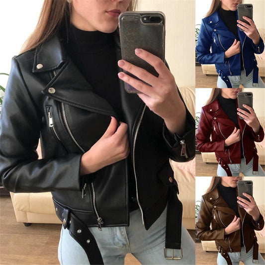 Skinny Fit Pure leather jacket For Women